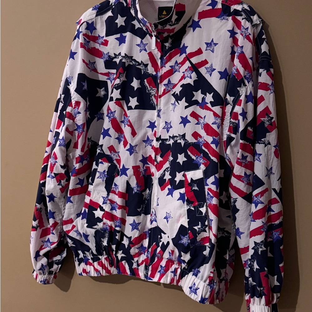 Liz Claiborne Men's Performance Jacket - Red, White, and Blue